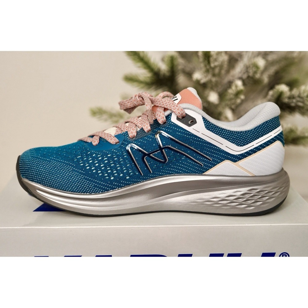 NEW Karhu Synchron 2.0 Running Shoes | 7M Blue & Rose Tan | $170.00 MSRP - Picture 3 of 13